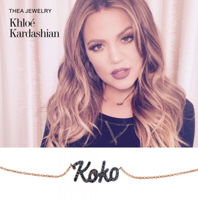 Thea Jewelry voor Khloé Kardashian